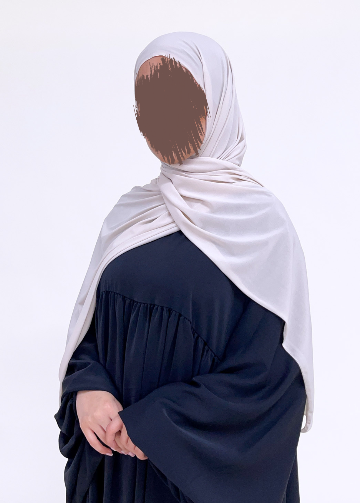 Jersey-Schal Yusra Helles Beige