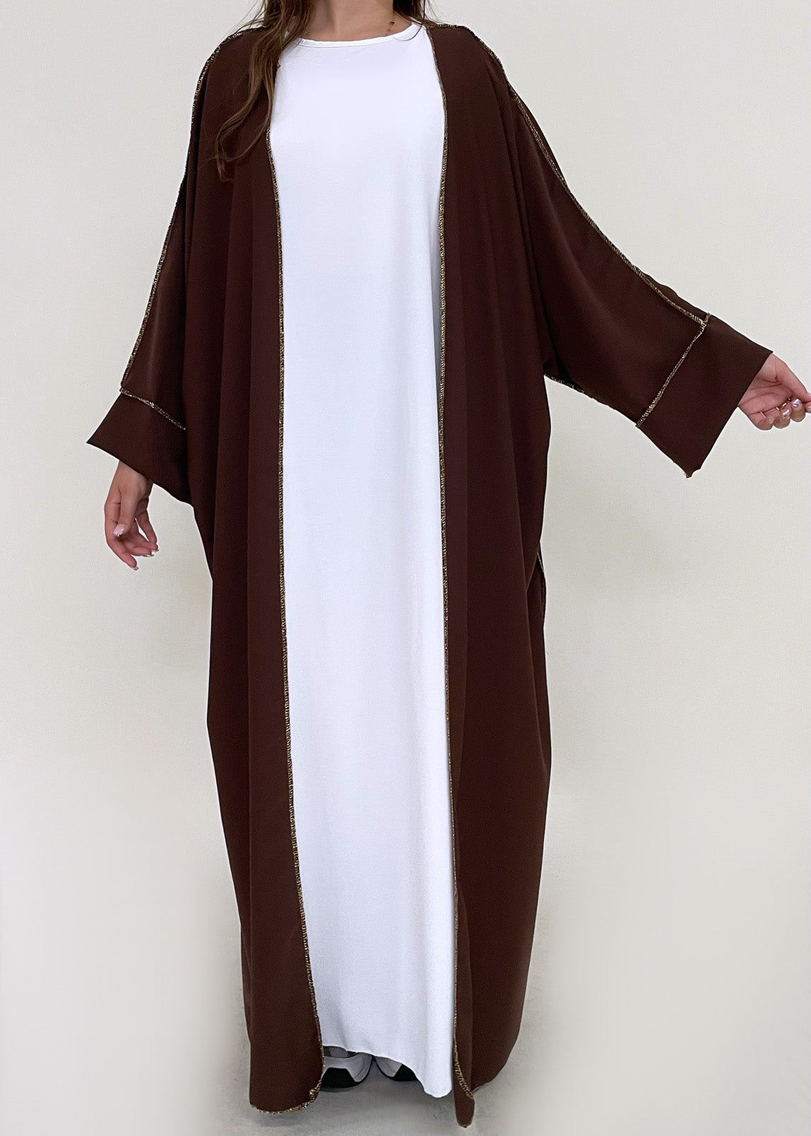 Abaya Faizah Dunkelbraun