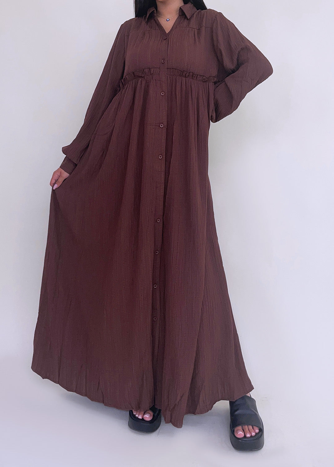 Kleid Beria Braun