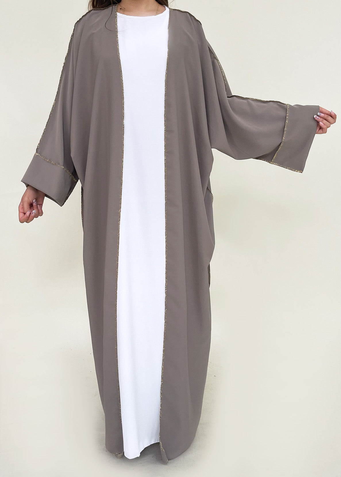 Abaya Faizah Taupe