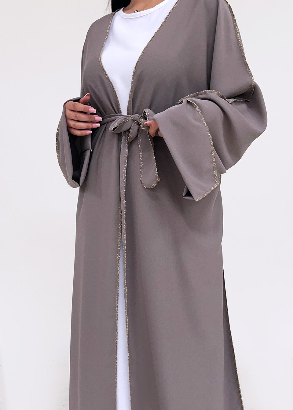 Abaya Faizah Taupe