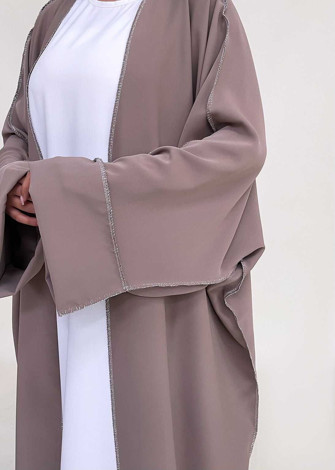 Abaya Djamila Taupe