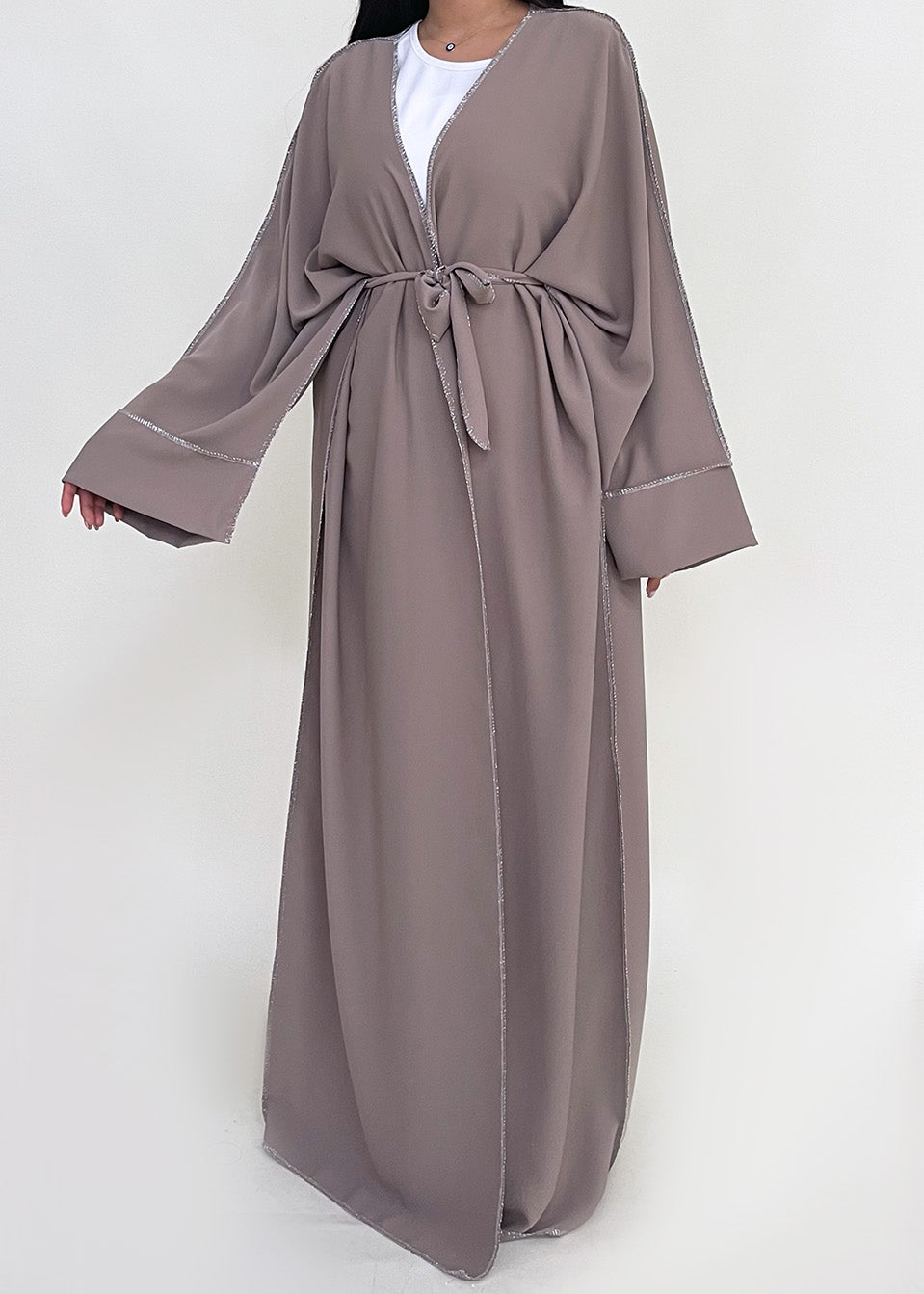 Abaya Djamila Taupe