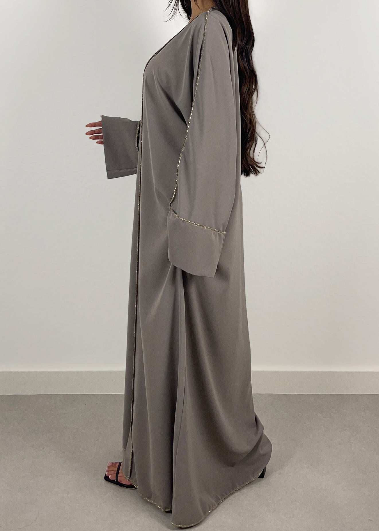 Abaya mit Reißverschluss