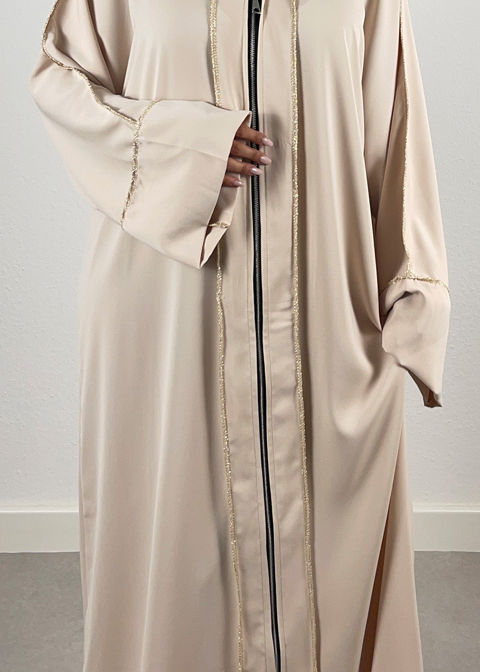 Abaya mit Reißverschluss