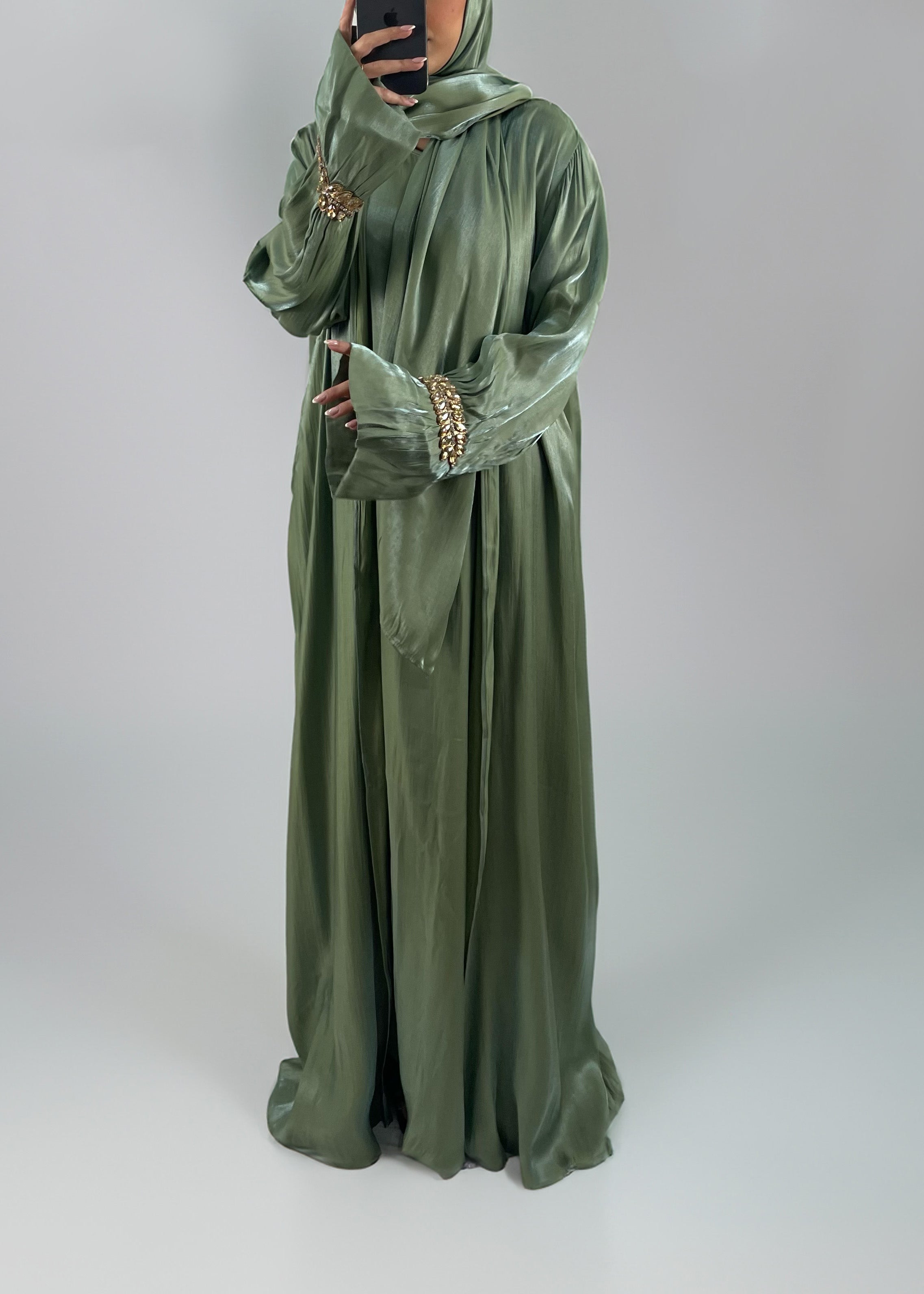 Dreiteilige Abaya Yara Khaki