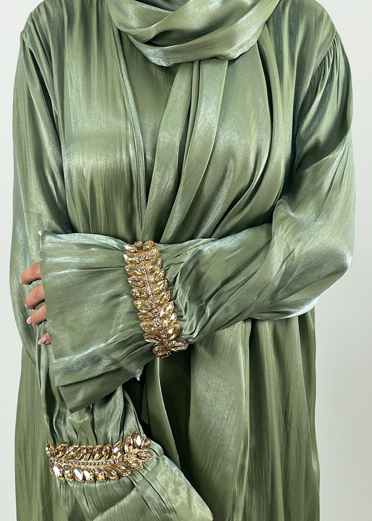 Dreiteilige Abaya Yara Khaki