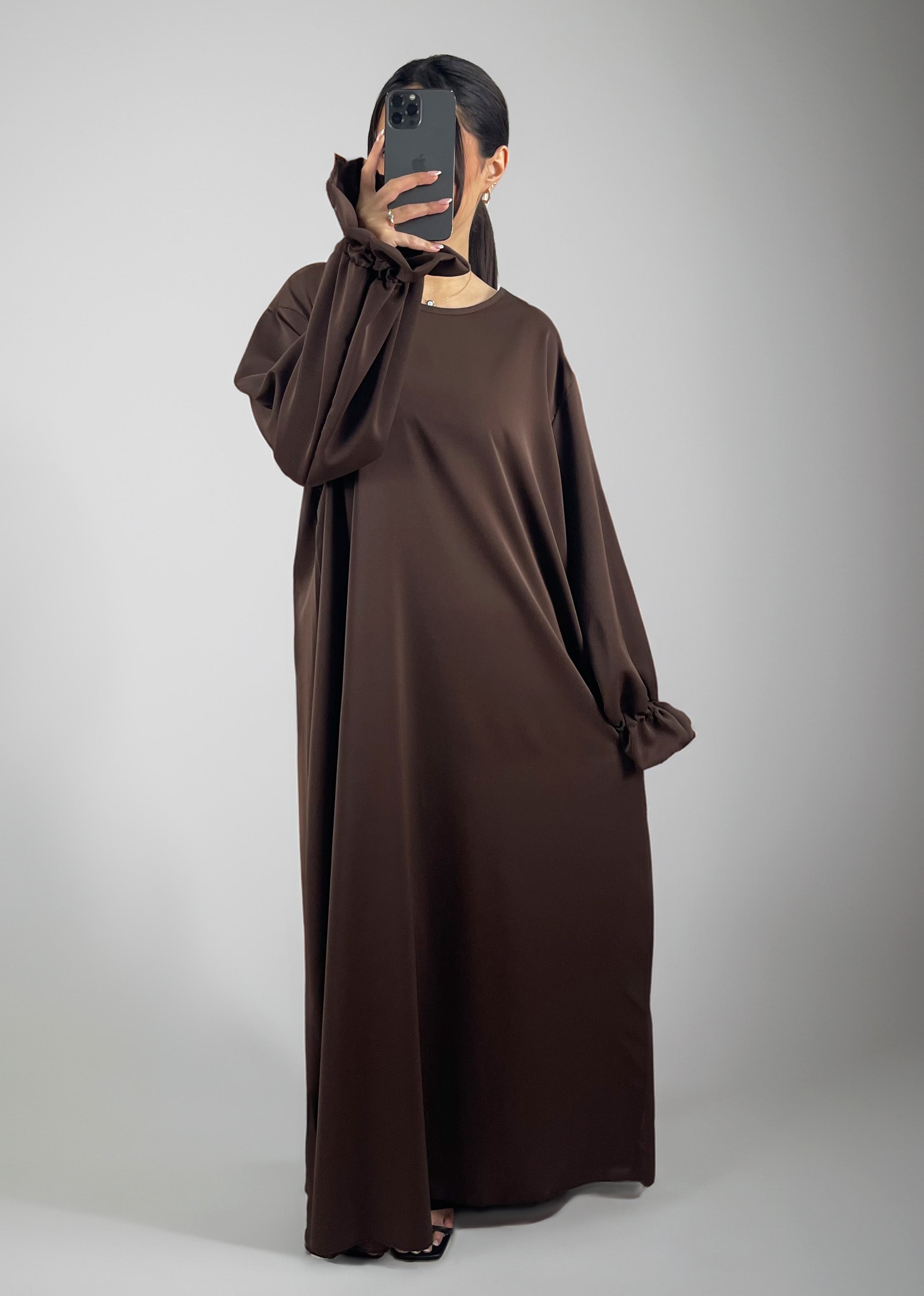 Abaya Mina Dunkelbraun